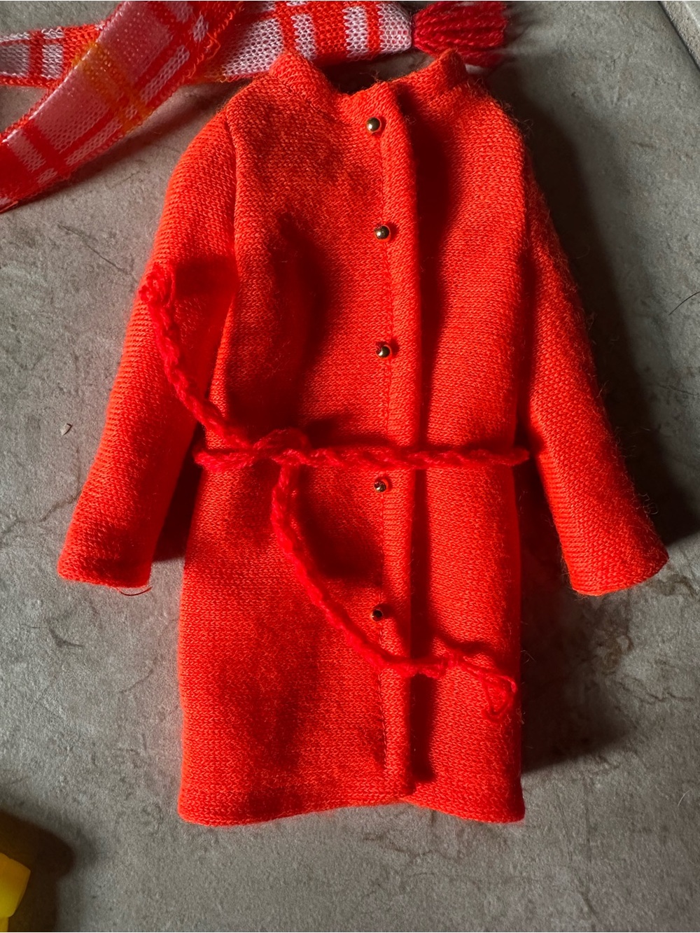 1970 Barbie Anti-Freezers outfit #1464 complete belted coat, scarf boots skirt t - Picture 3 of 14